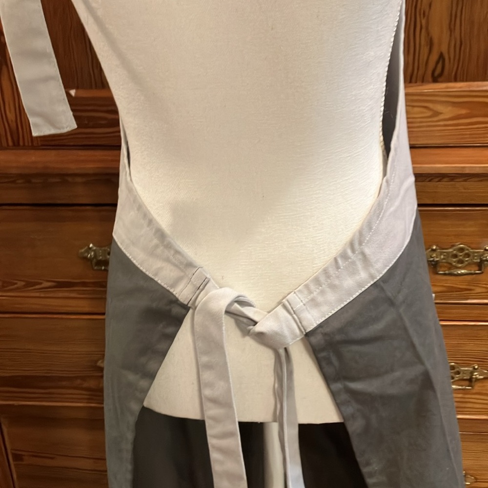 NWT Rue Montmartre gray apron OS - Picture 6 of 14